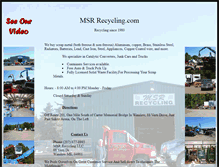 Tablet Screenshot of msrrecycling.com